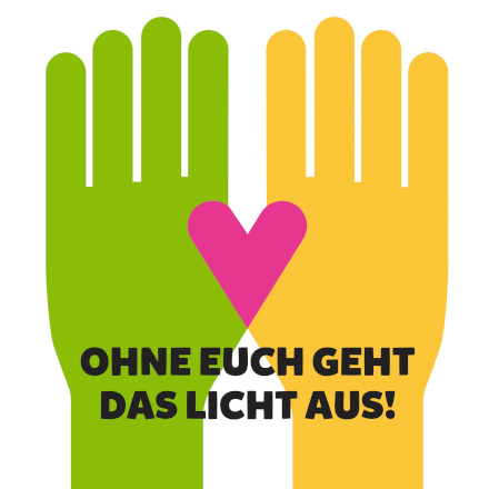 Bild: BKA Spendengala Hände - Motiv: Jörn Hartmann